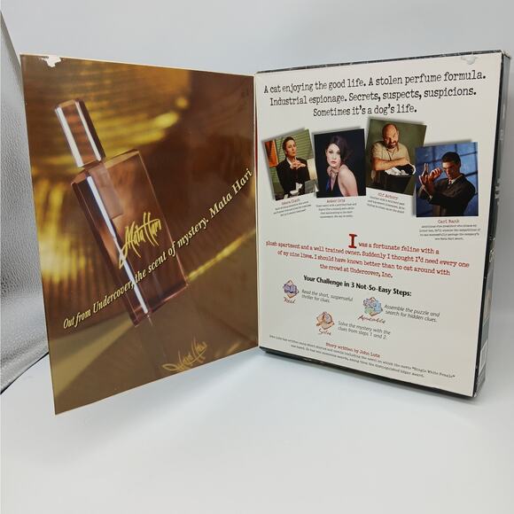 Vintage Under Cover Cat Mystery Story Jigsaw Puzzle 1996 Bepuzzled New Sealed - Picture 4 of 7